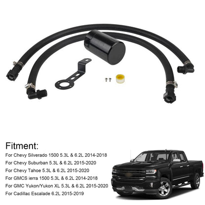2016 Chevy Suburban 5.3L 6.2L OCC-1074 Catch Can Air Oil Separator