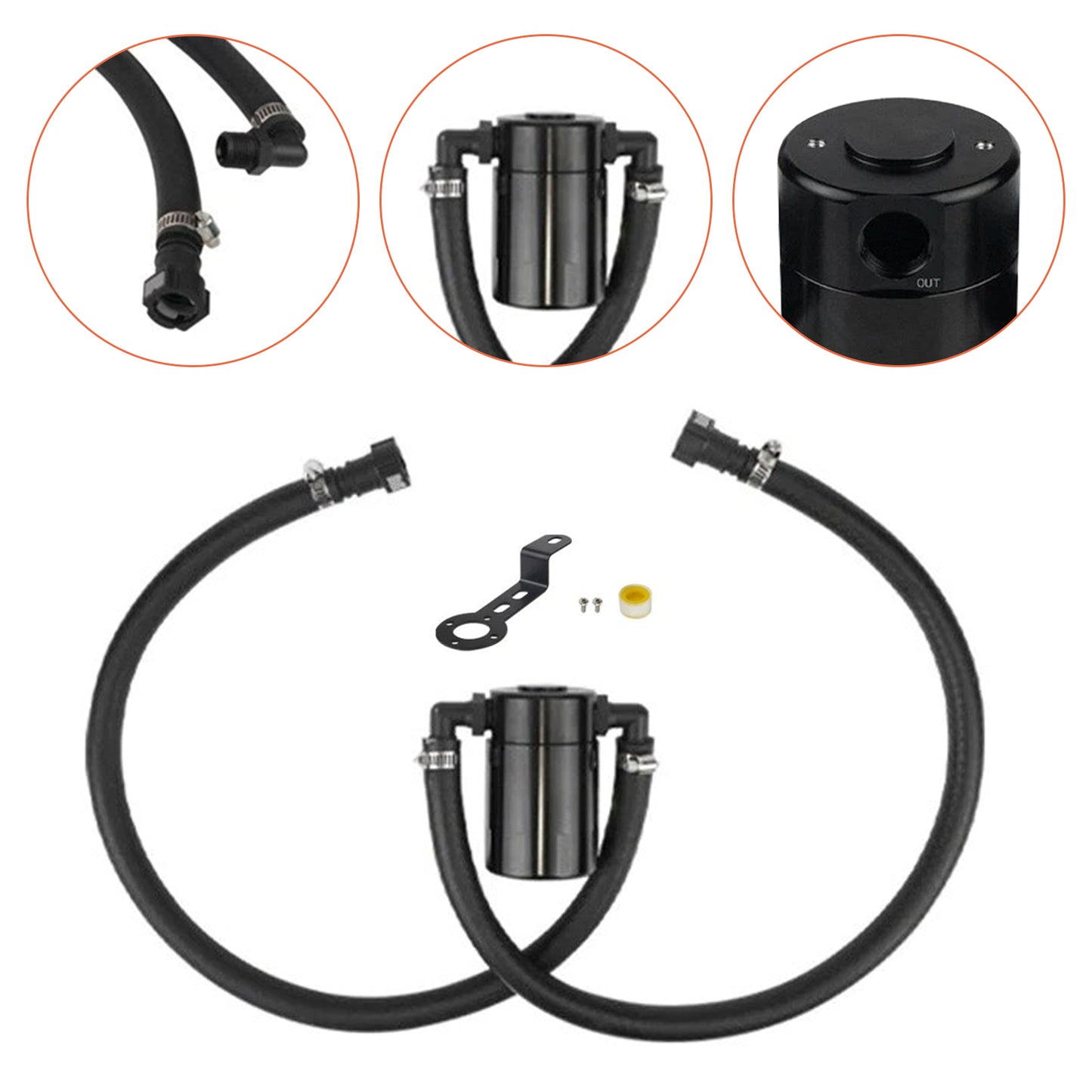 2016 Chevy Suburban 5.3L 6.2L OCC-1074 Catch Can Air Oil Separator