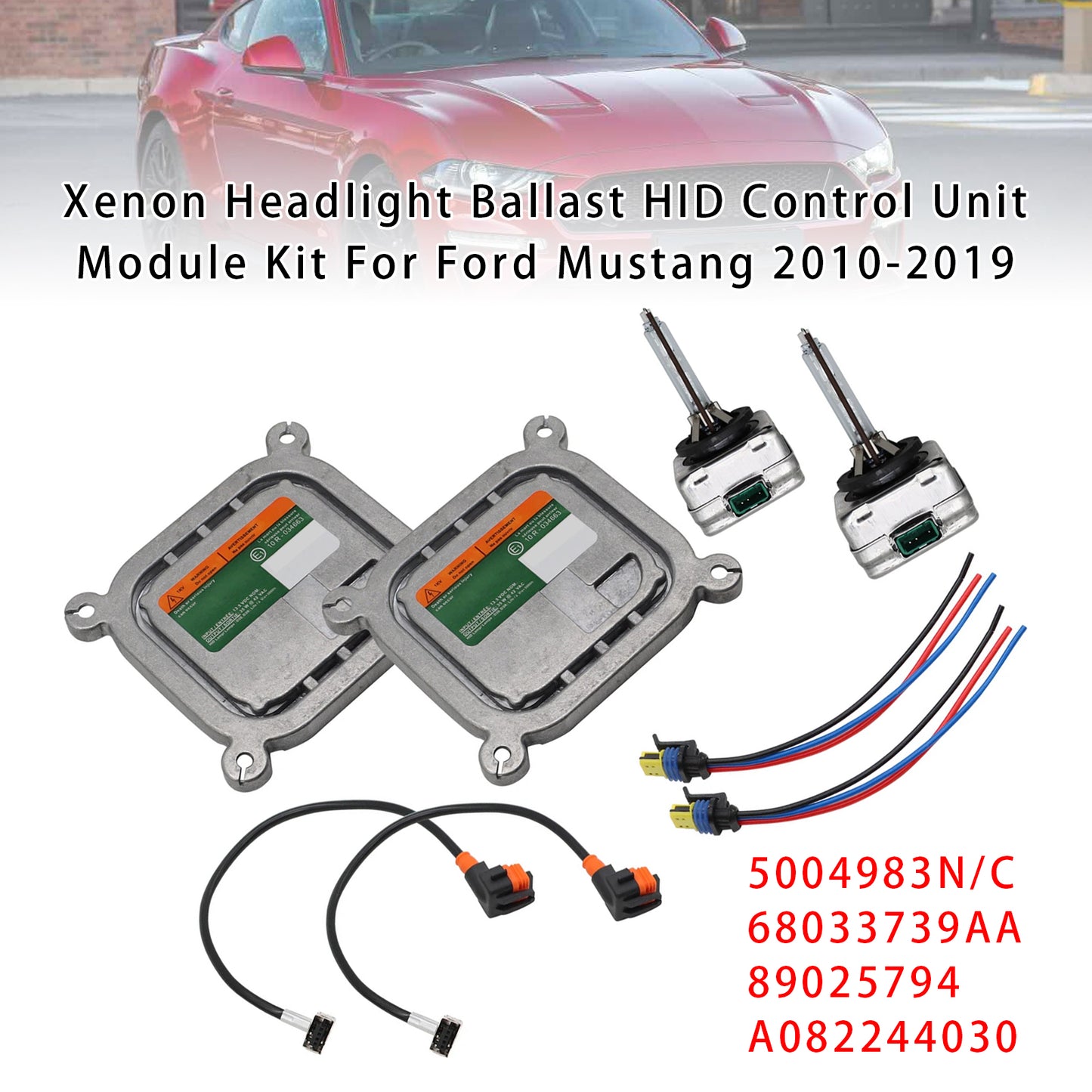 2010-2019 Ford Mustang DL3Z13C170A Xenon Headlight Ballast HID Control Unit Module Kit