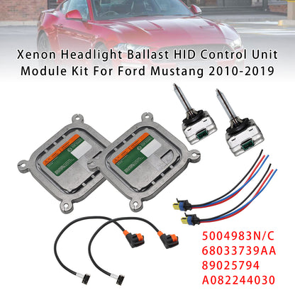 2010-2019 Ford Mustang DL3Z13C170A Xenon Headlight Ballast HID Control Unit Module Kit