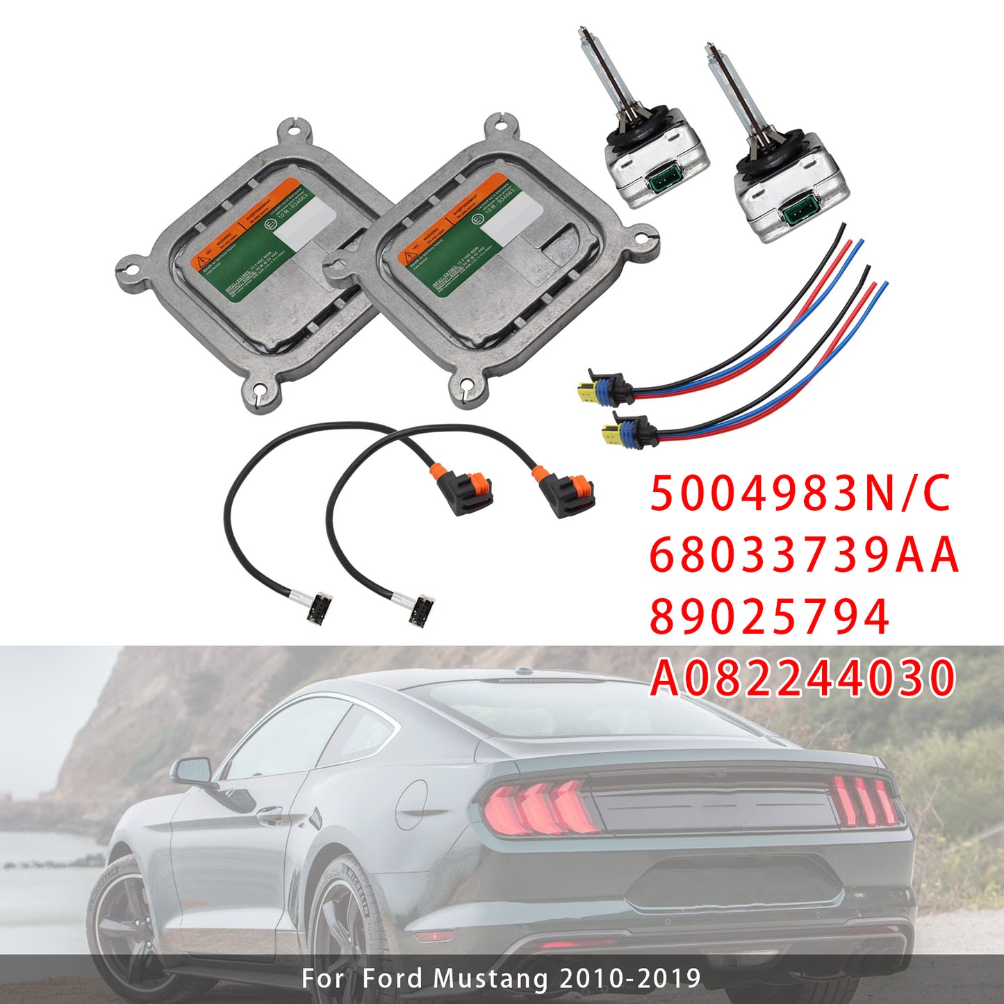 2010-2019 Ford Mustang DL3Z13C170A Xenon Headlight Ballast HID Control Unit Module Kit