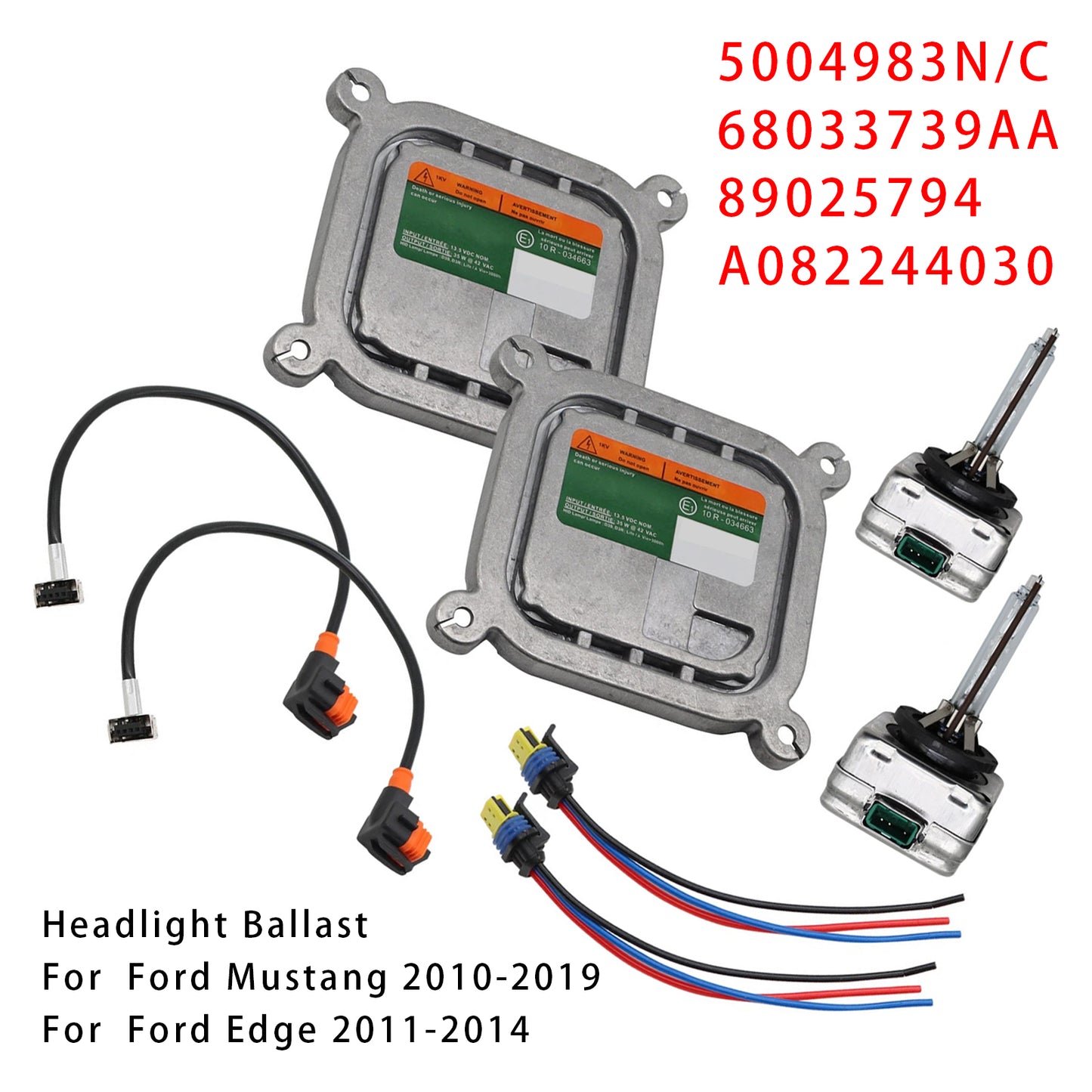 2010-2019 Ford Mustang DL3Z13C170A Xenon Headlight Ballast HID Control Unit Module Kit