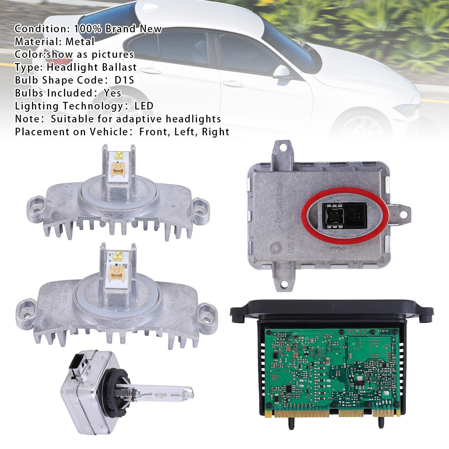 2013-2015 BMW ActiveHybrid 3 63117398766 Adaptive Xenon Ballast Control Module Kit