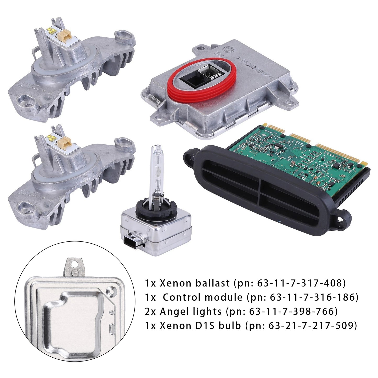 2013-2015 BMW ActiveHybrid 3 63117398766 Adaptive Xenon Ballast Control Module Kit