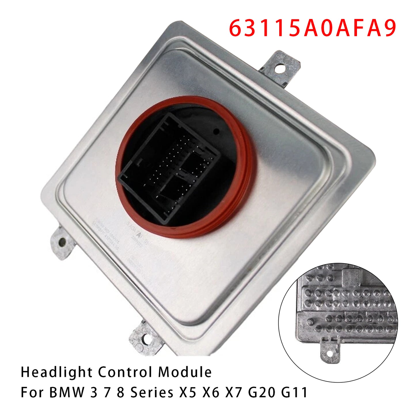 BMW 3 7 8 Series X5 X6 X7 G20 G11 63115A0AFA9 LED Headlight Control Module
