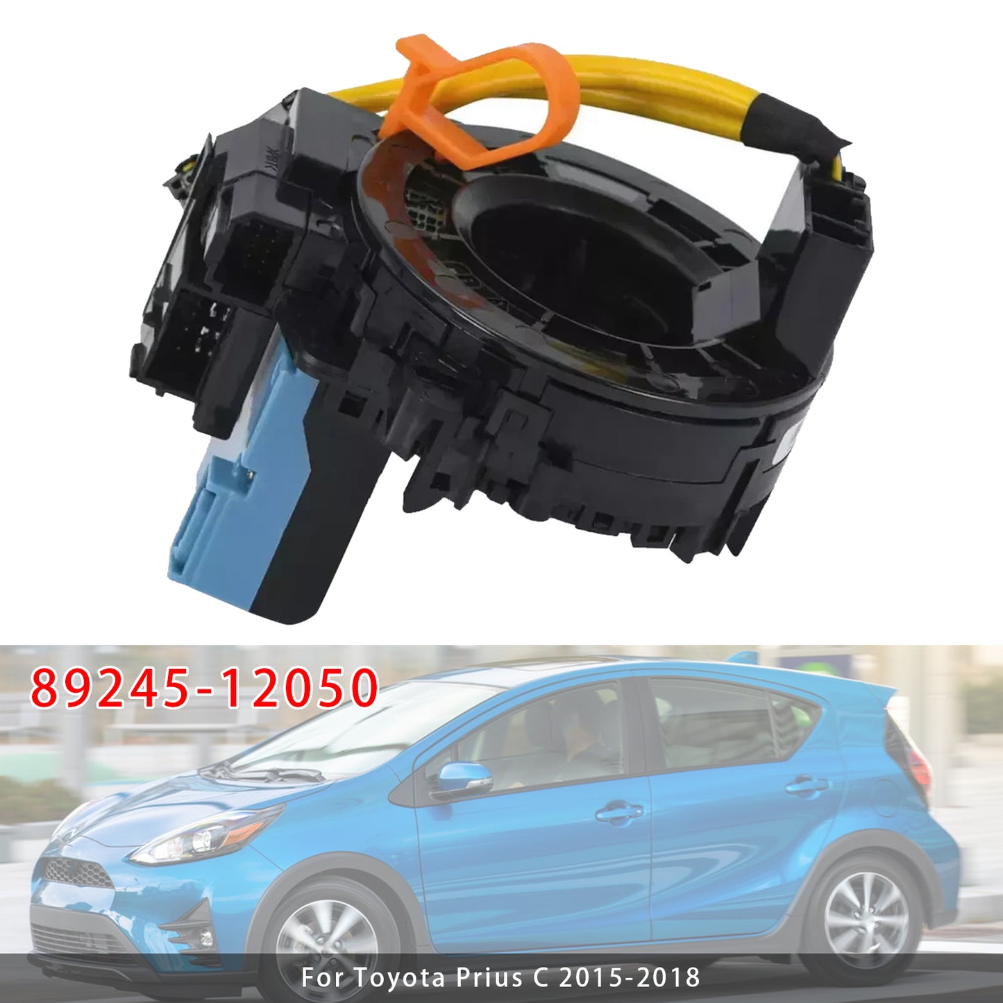 Clock Spring With Steering Angle Sensor 2015-2018 Toyota Prius C 89245-12050