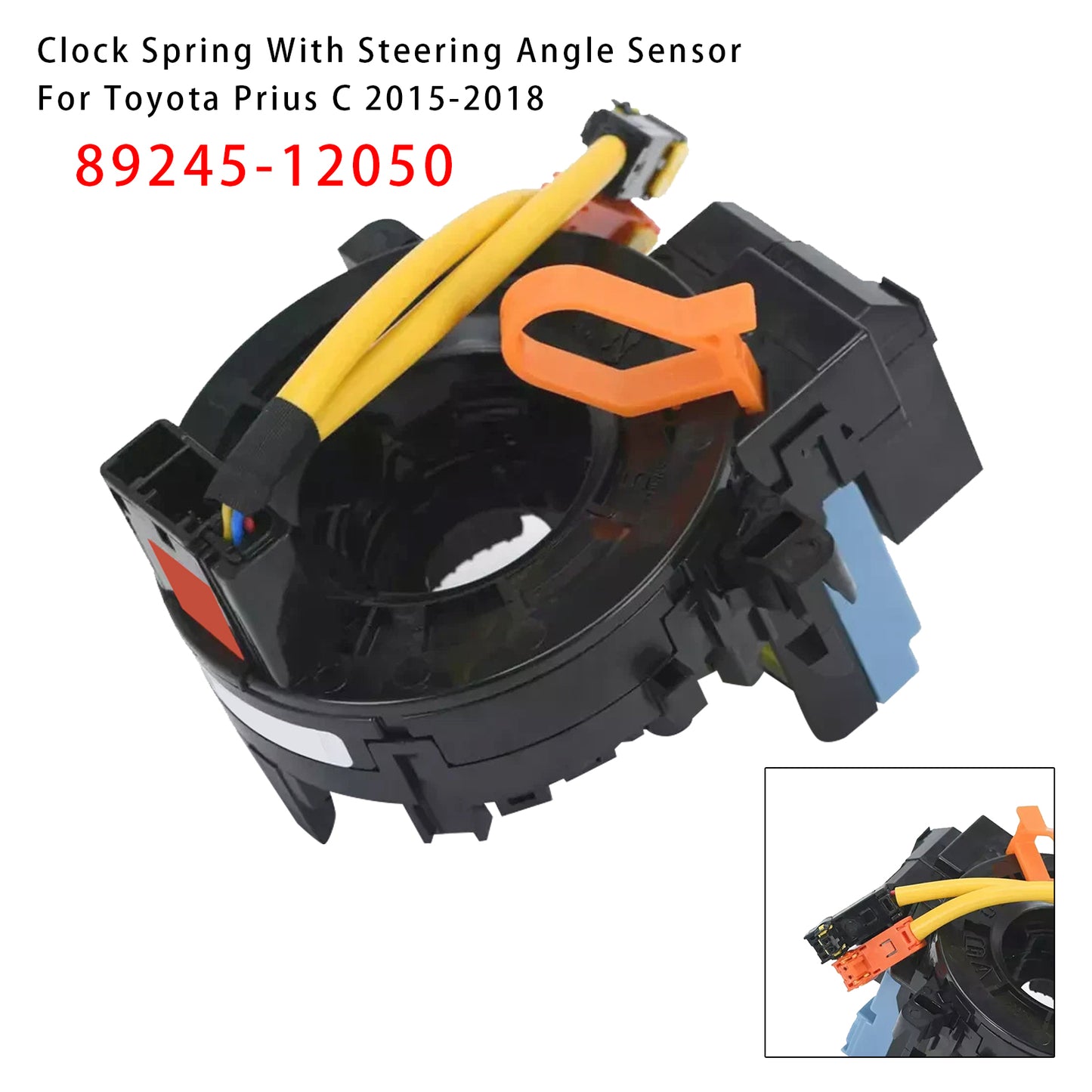 Clock Spring With Steering Angle Sensor 2015-2018 Toyota Prius C 89245-12050