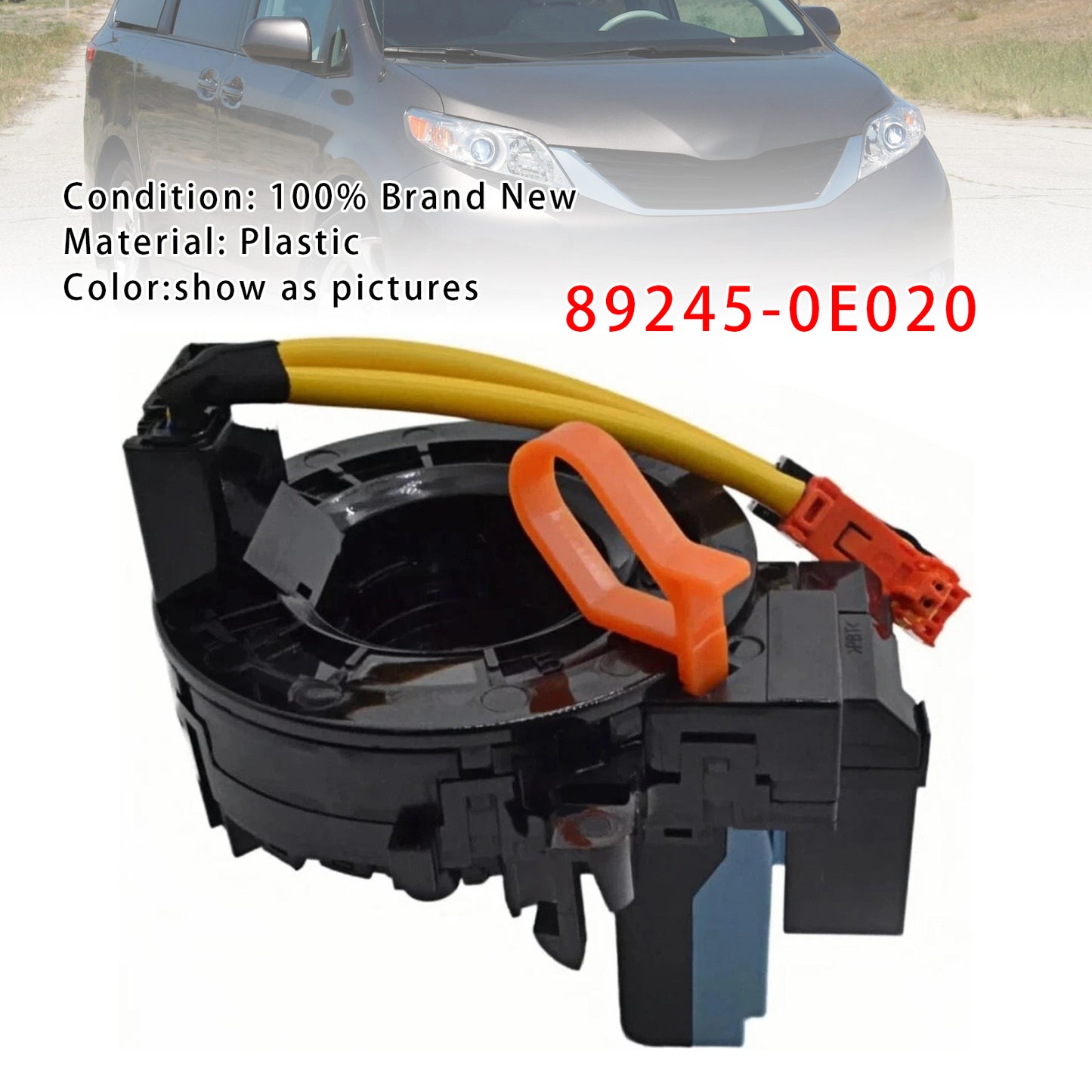 Clock Spring With Steering Angle Sensor 2011-2018 Toyota Sienna 89245-0E020