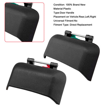 1Pair Car Rear Door Exterior Handle Black 2007-2016 Jeep Compass
