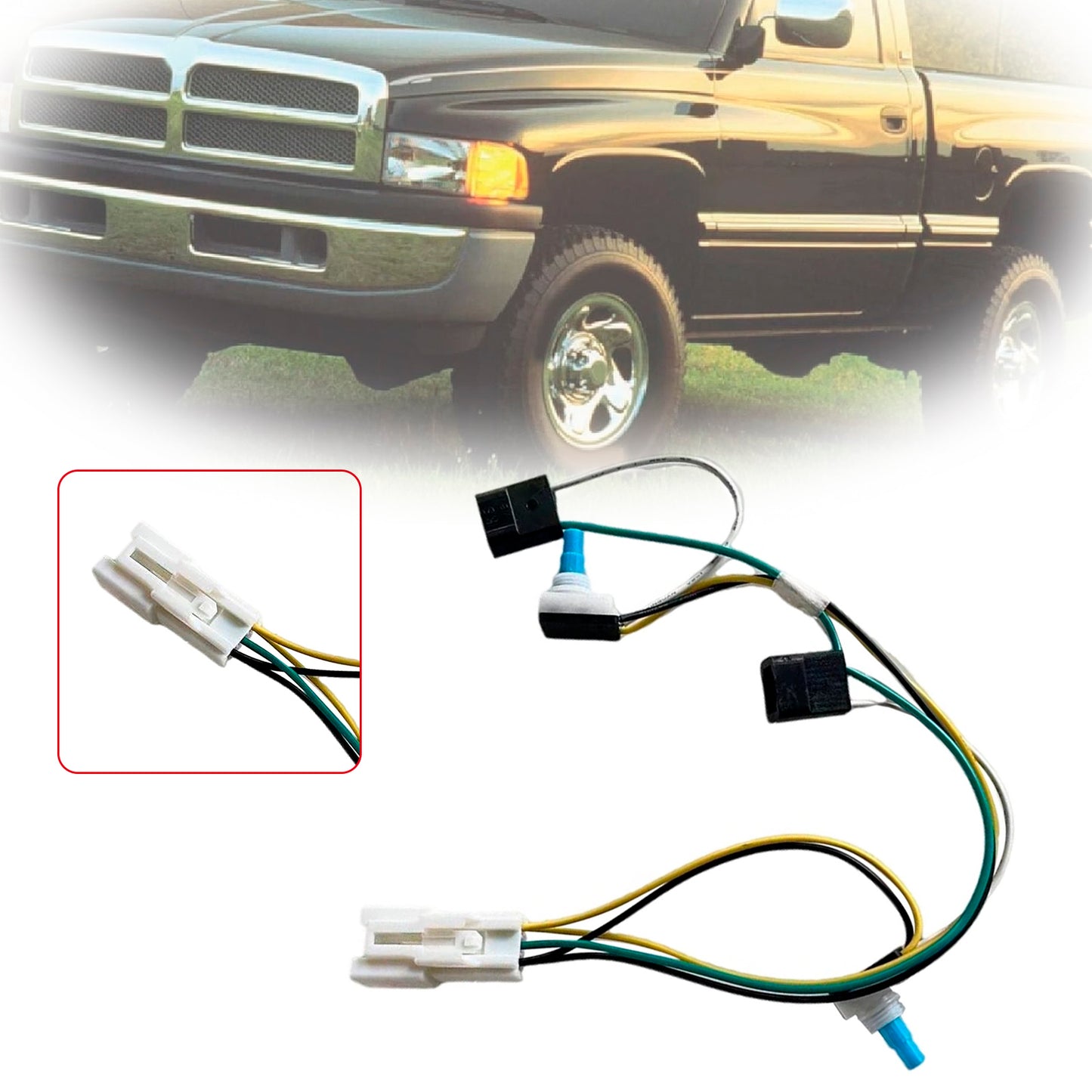 1999-02 Dodge Ram 2500 3500 Overhead Console Map Light Wiring w/Switches
