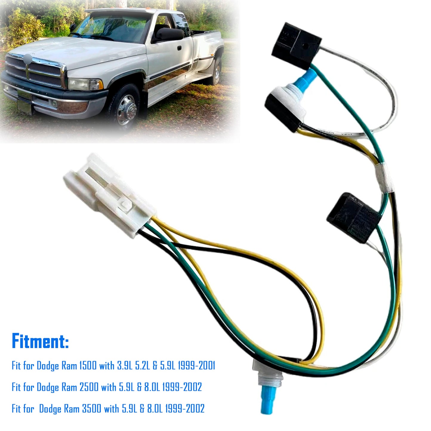 1999-02 Dodge Ram 2500 3500 Overhead Console Map Light Wiring w/Switches