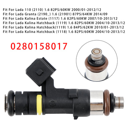 2014 Lada Granta (2190_) 0280158017 1Pcs Fuel Injector