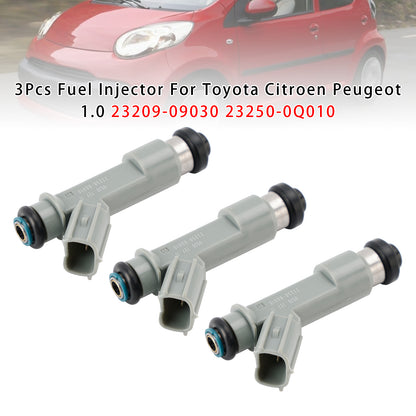 2005 Toyota AYGO (WNB1_ KGB1_) 1.0 (KGB10) Hatchback 23209-09030 3Pcs Fuel Injector