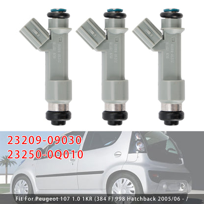 2005 Toyota AYGO (WNB1_ KGB1_) 1.0 (KGB10) Hatchback 23209-09030 3Pcs Fuel Injector