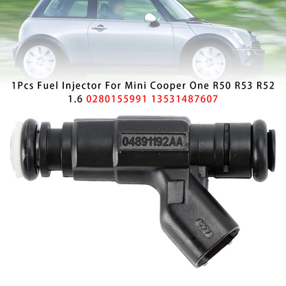 2004 Mini Cooper S R52 Convertible 0280155991 1Pcs Fuel Injector