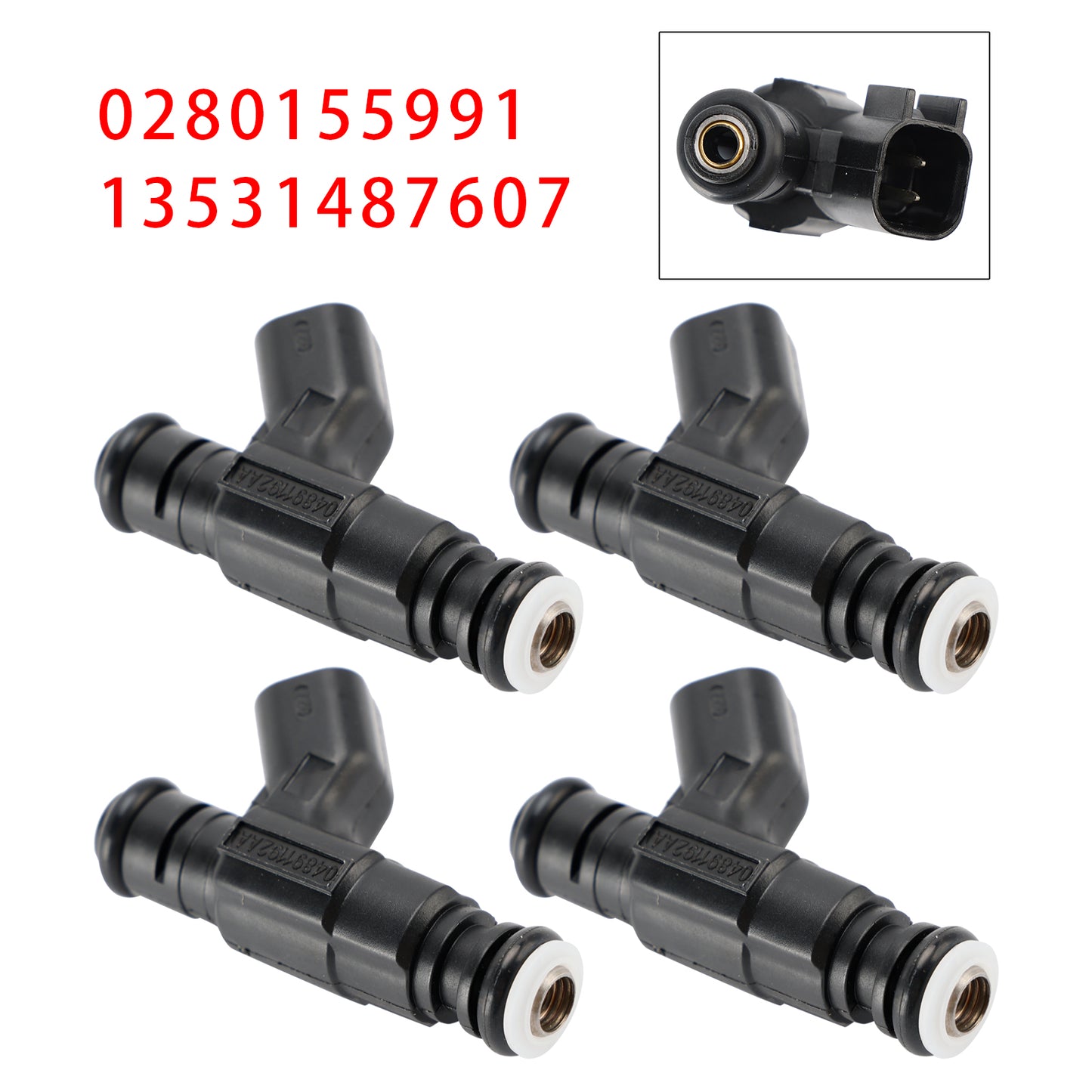 Mini Cooper One R50 R53 R52 1.6 0280155991 13531487607 4Pcs Fuel Injector