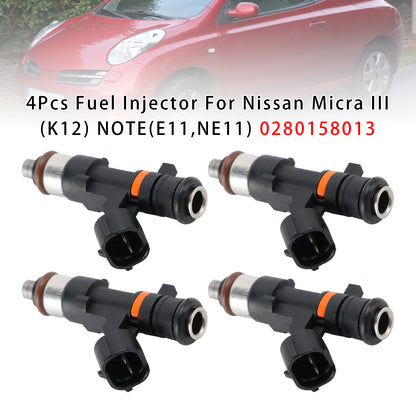 2003 Nissan Micra III (K12) 1.4 16V 0280158013 4Pcs Fuel Injector
