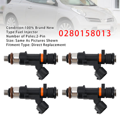 2003 Nissan Micra III (K12) 1.4 16V 0280158013 4Pcs Fuel Injector