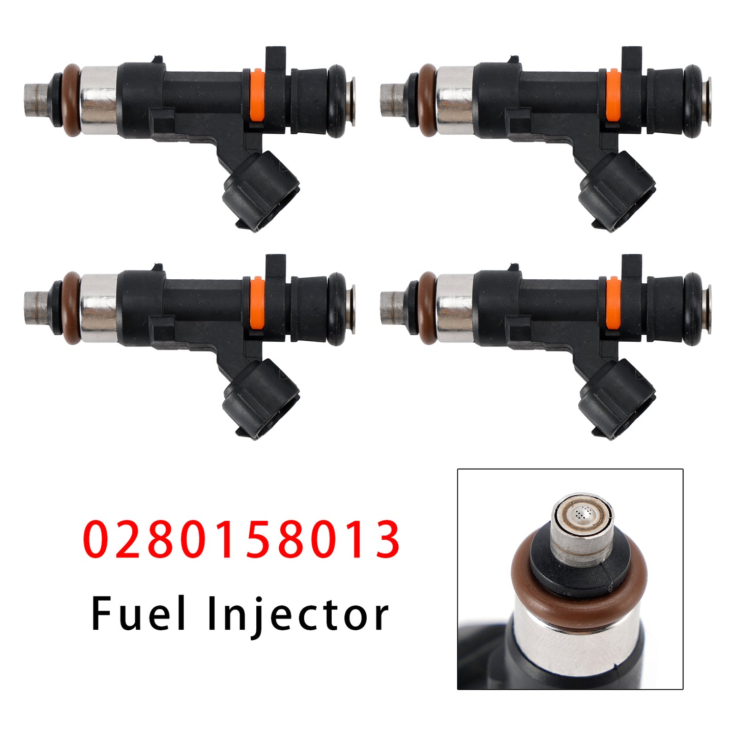 2003 Nissan Micra III (K12) 1.4 16V 0280158013 4Pcs Fuel Injector