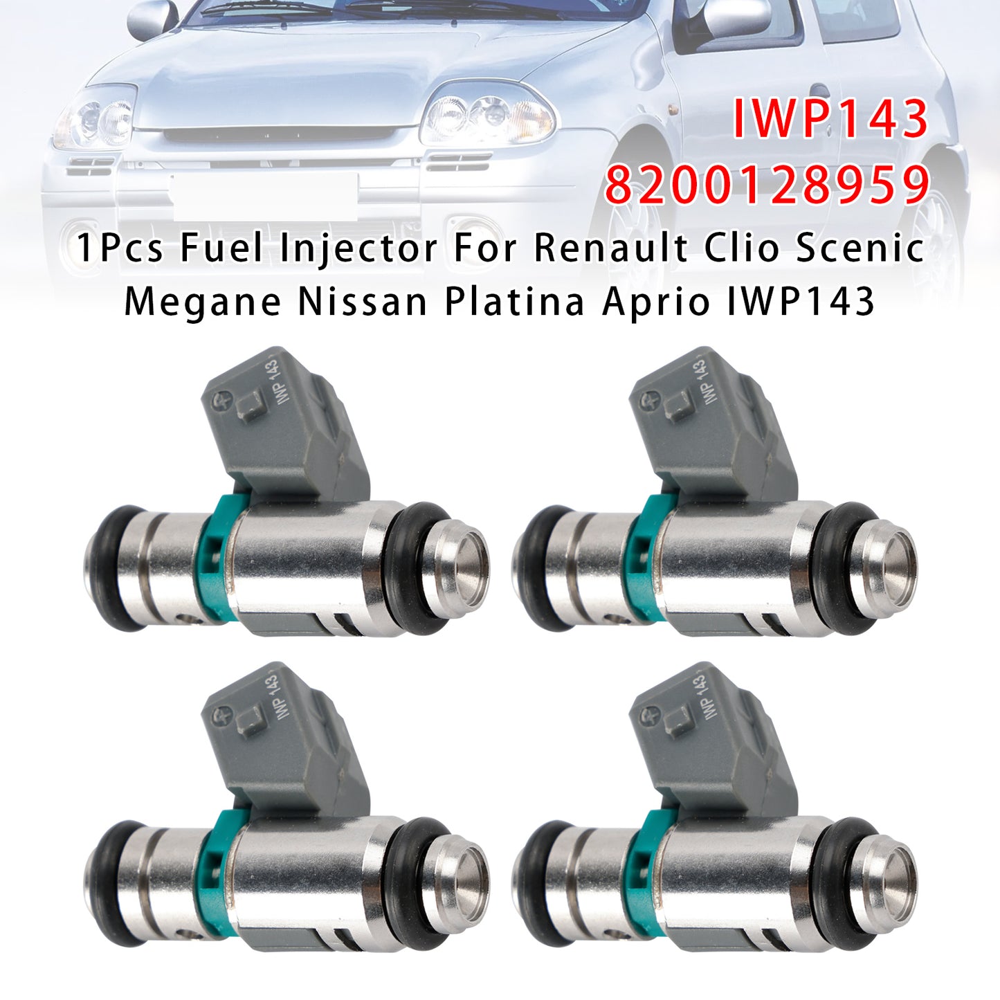 1998 Renault Clio II BB, CB 8200128959 4Pcs Fuel Injector