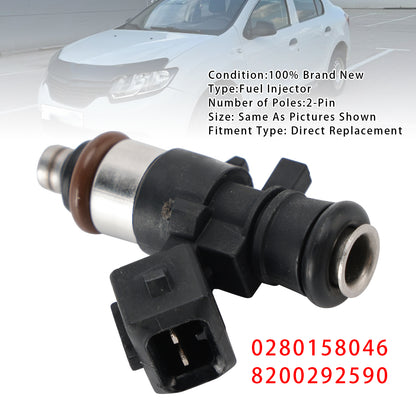 2012 Dacia Logan II 1.2 Saloon 0280158046 1Pcs Fuel Injector