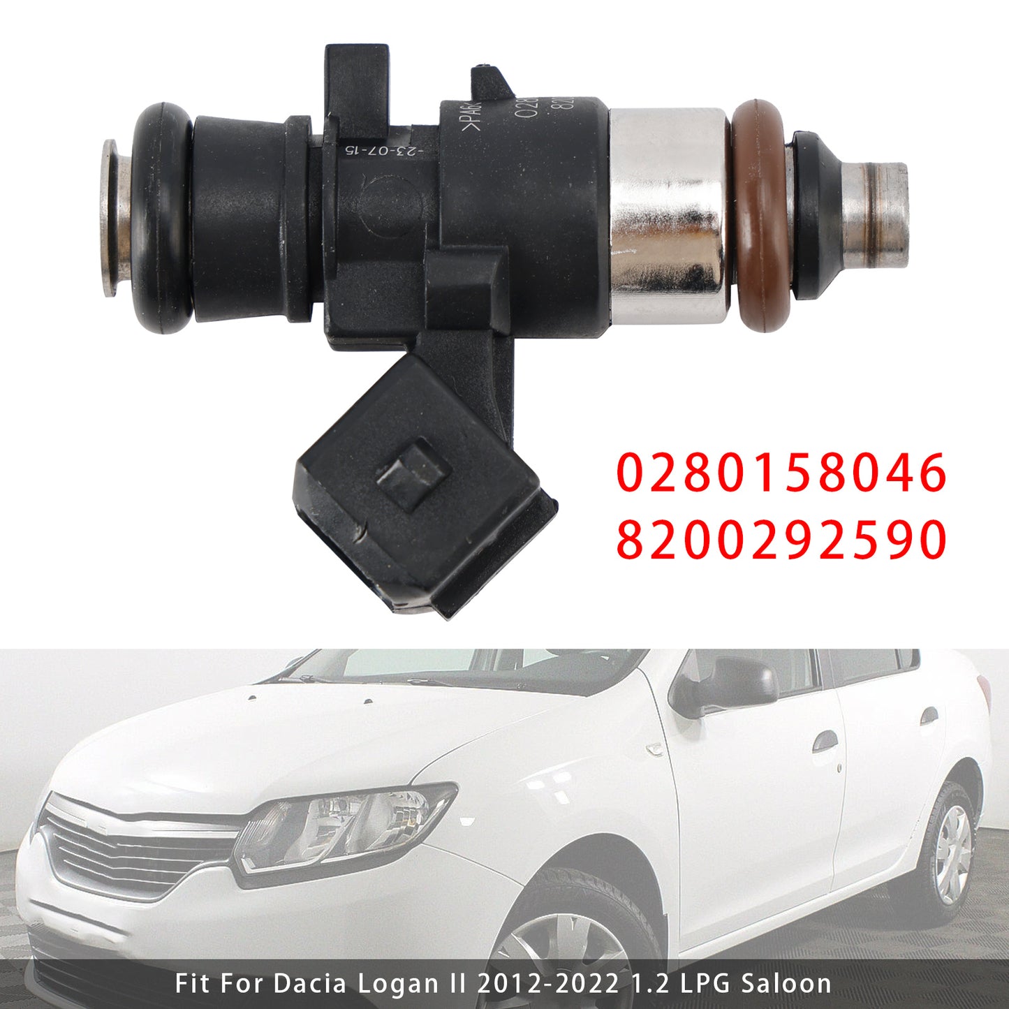 2012 Dacia Logan II 1.2 Saloon 0280158046 1Pcs Fuel Injector