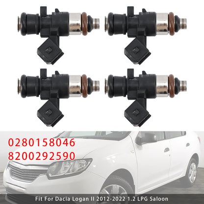 2006-2022 Dacia Logan LS_ 1.2 16V Saloon 8200292590 4Pcs Fuel Injector
