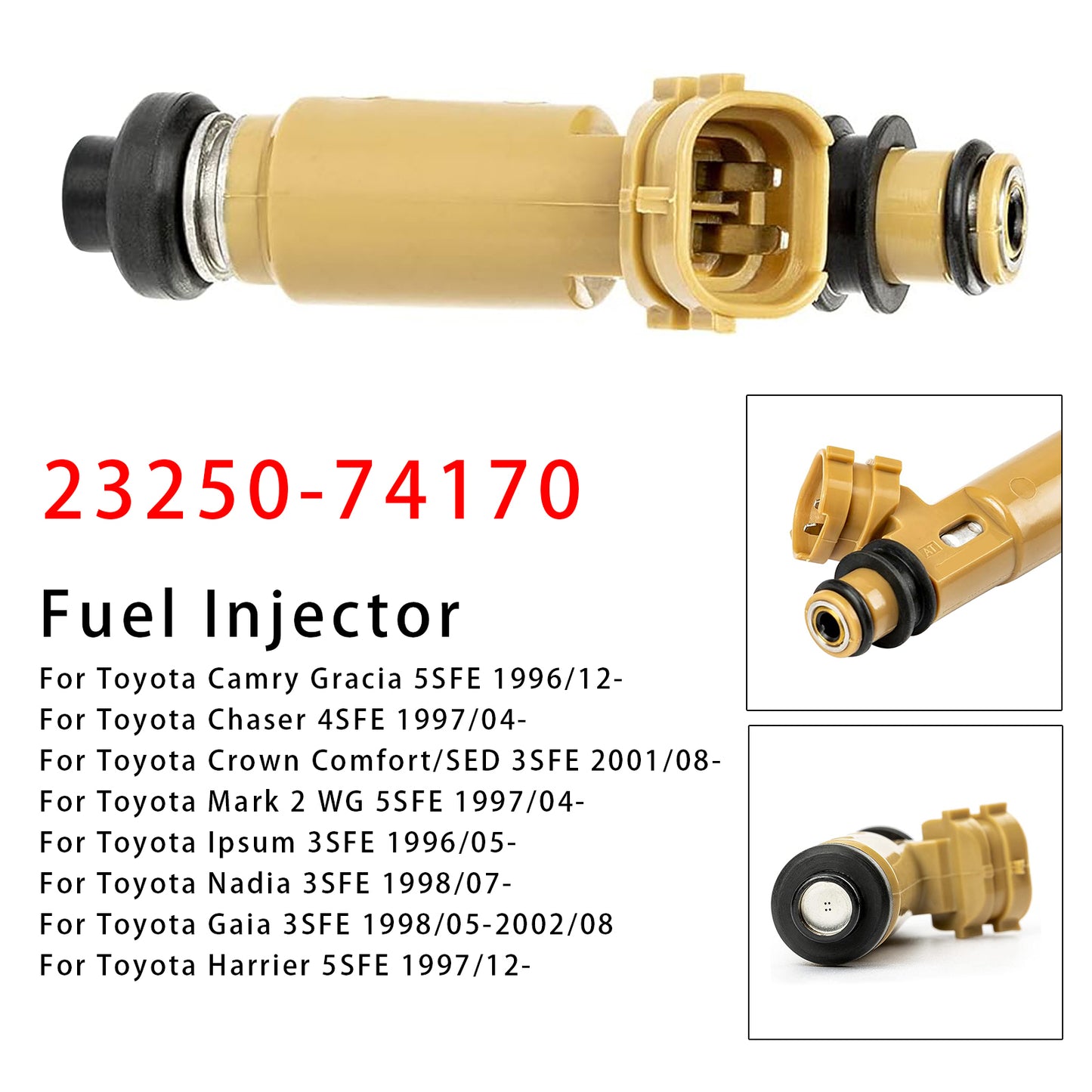 1995-1998 Toyota Carina ED 2.2L I4 / 3.0L V6 23250-74170 1Pcs Fuel Injector