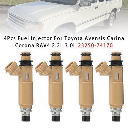 1997-2000 Toyota RAV4 2.2L I4 / 3.0L V6 23250-74170 4Pcs Fuel Injector