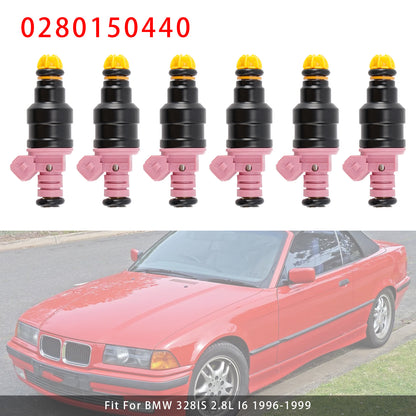 1997 BMW 528i 0280150440 6Pcs Fuel Injector