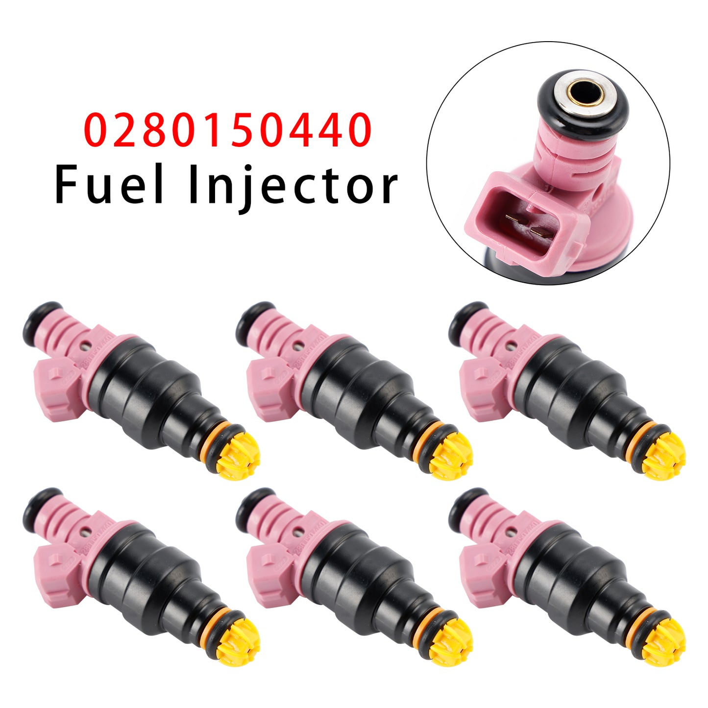 1997 BMW 528i 0280150440 6Pcs Fuel Injector