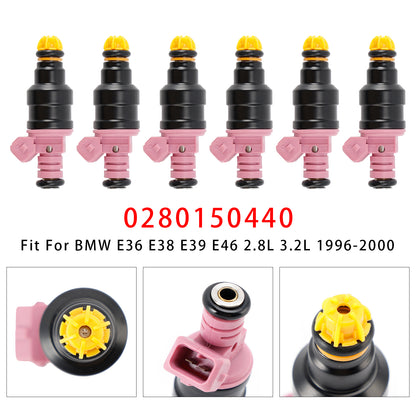 1997 BMW 528i 0280150440 6Pcs Fuel Injector
