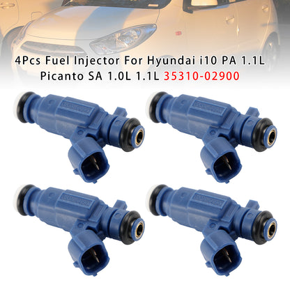 2004/05-2011/01 KIA Picanto SA 1 Petrol Hatchback 35310-02900 4Pcs Fuel Injector