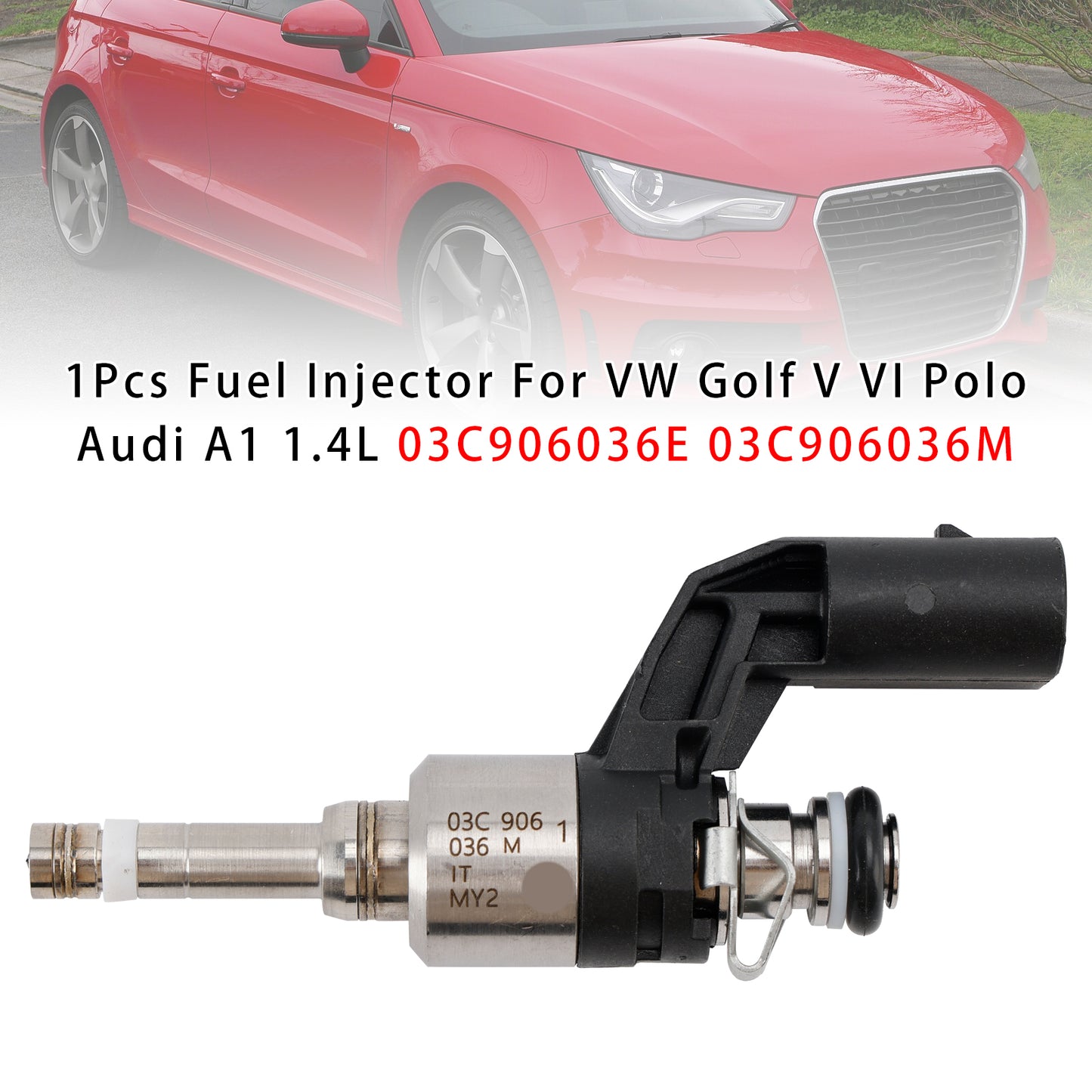2010/08-2014/12 VW Passat 362 1.4L Petrol 03C906036M 1Pcs Fuel Injector