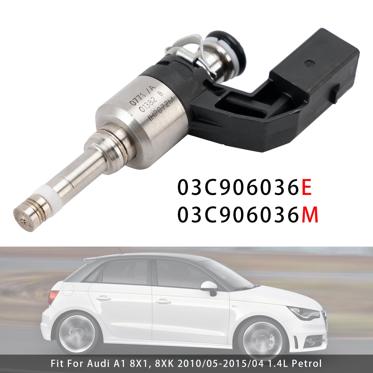 2010/08-2014/12 VW Passat 362 1.4L Petrol 03C906036M 1Pcs Fuel Injector