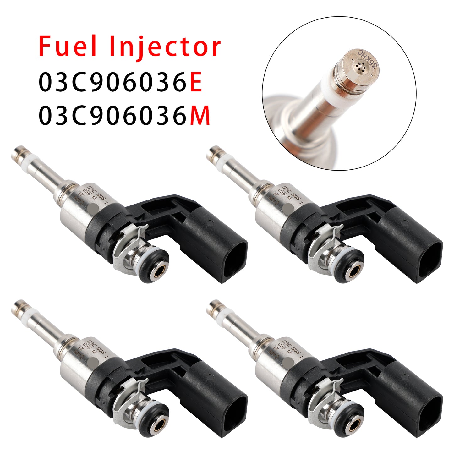 2011/11-2015/04 Audi A1 Sportback 8XA 8XF 1.4L Petrol 03C906036E 4Pcs Fuel Injector