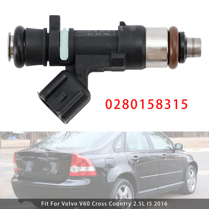 Volvo C30 S60 V50 V60 XC60 L5 2.5L 05-16 0280158315 1Pcs Fuel Injector