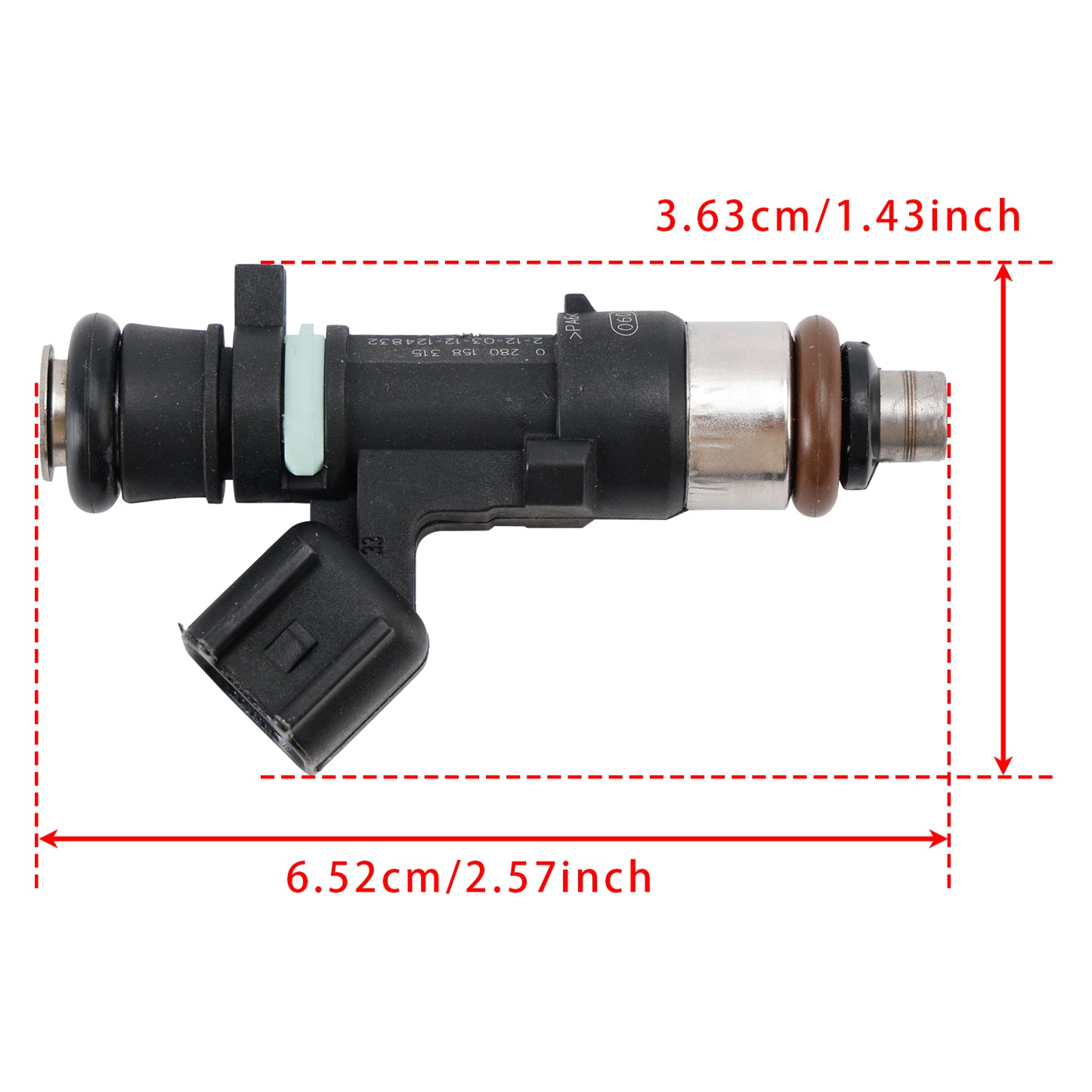 2015-2016 S60 2.5L L5 0280158315 4Pcs Fuel Injector