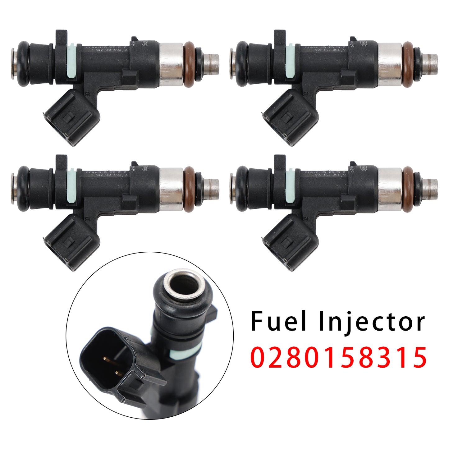 2015-2016 S60 2.5L L5 0280158315 4Pcs Fuel Injector