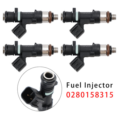 2015-2016 S60 2.5L L5 0280158315 4Pcs Fuel Injector