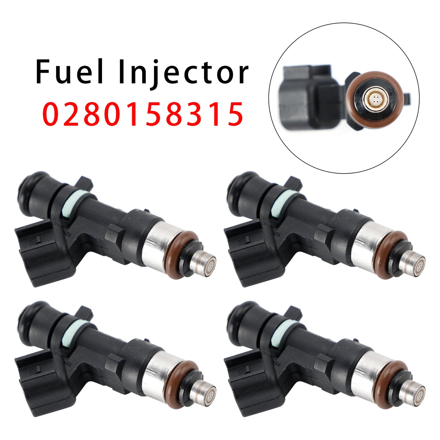 2015-2016 S60 2.5L L5 0280158315 4Pcs Fuel Injector