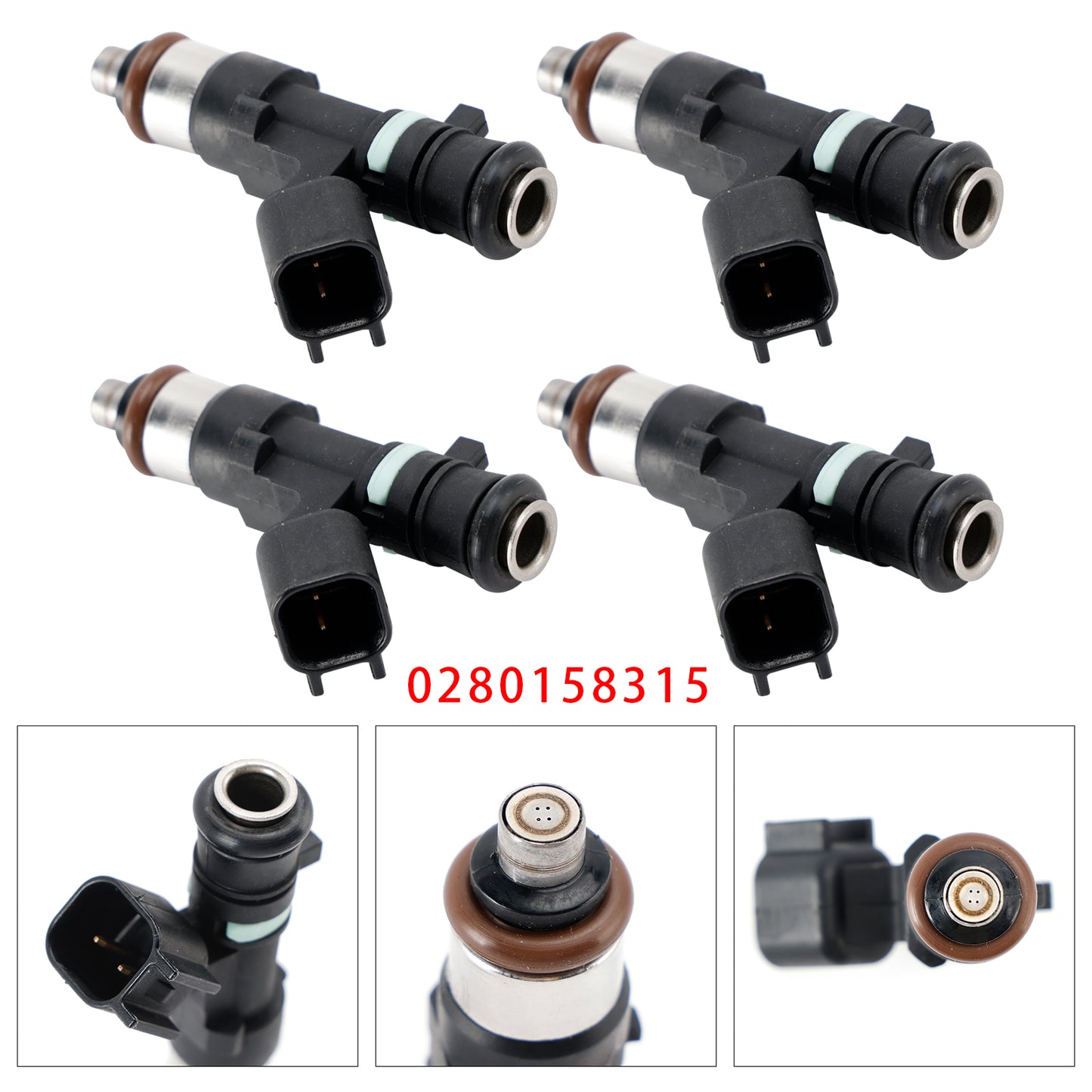 2015-2016 S60 2.5L L5 0280158315 4Pcs Fuel Injector