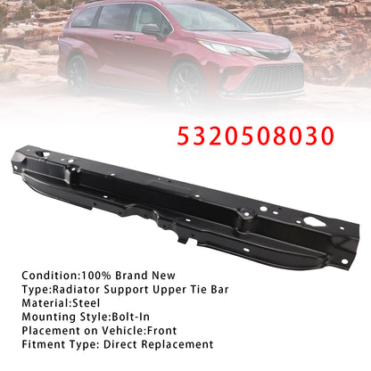 2011-2020 Toyota Sienna 5320508030 Upper Radiator Support Tie Bar