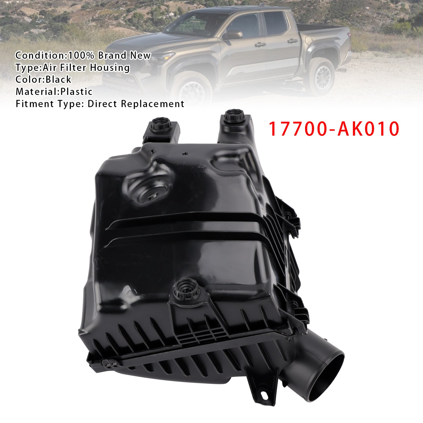 2024-2025 Toyota Tacoma 2.4L 17700-AK010 Air Cleaner Filter Box Housing