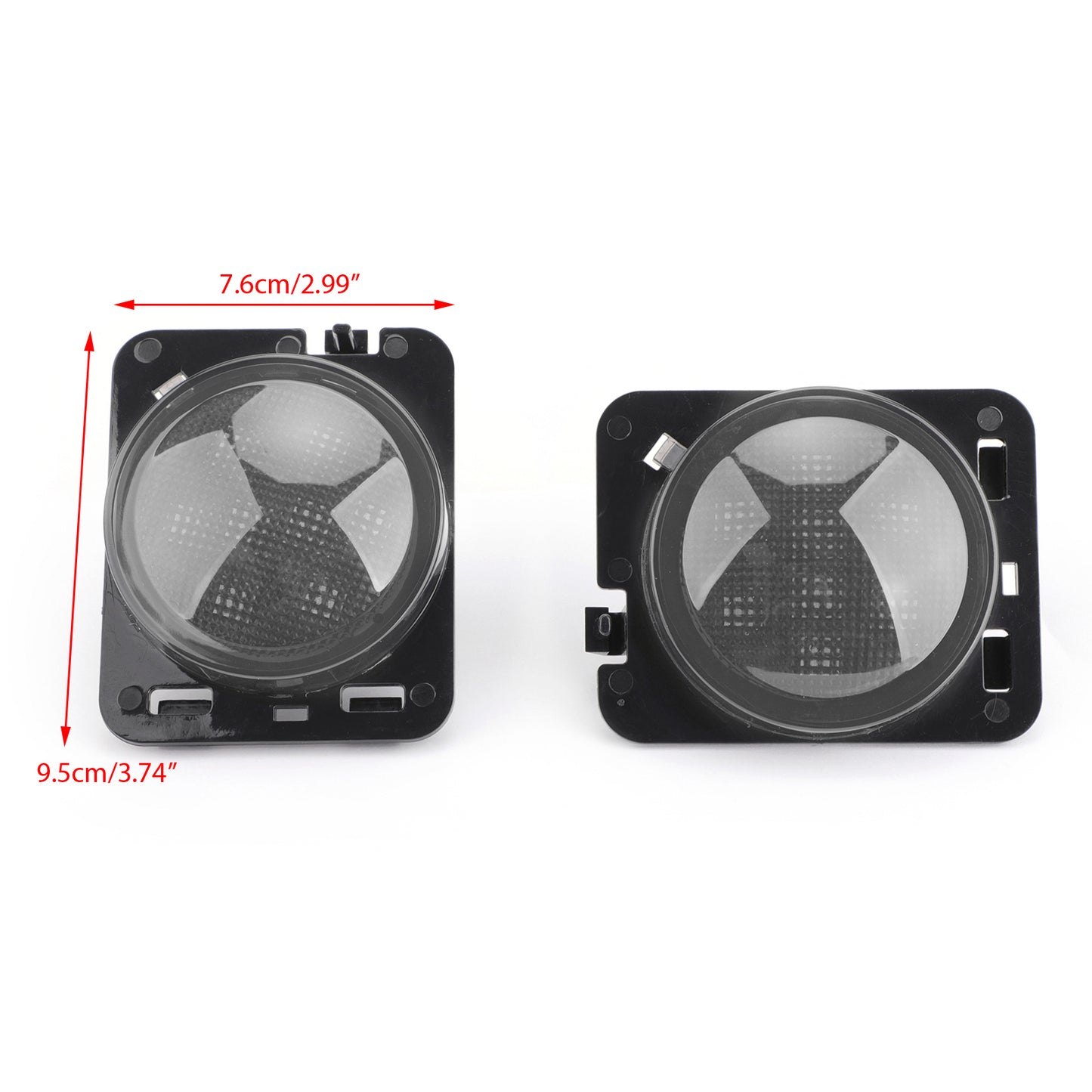 2007-2015 Wrangler JK 2x Front Fender Parking Side Marker LED Turn Light