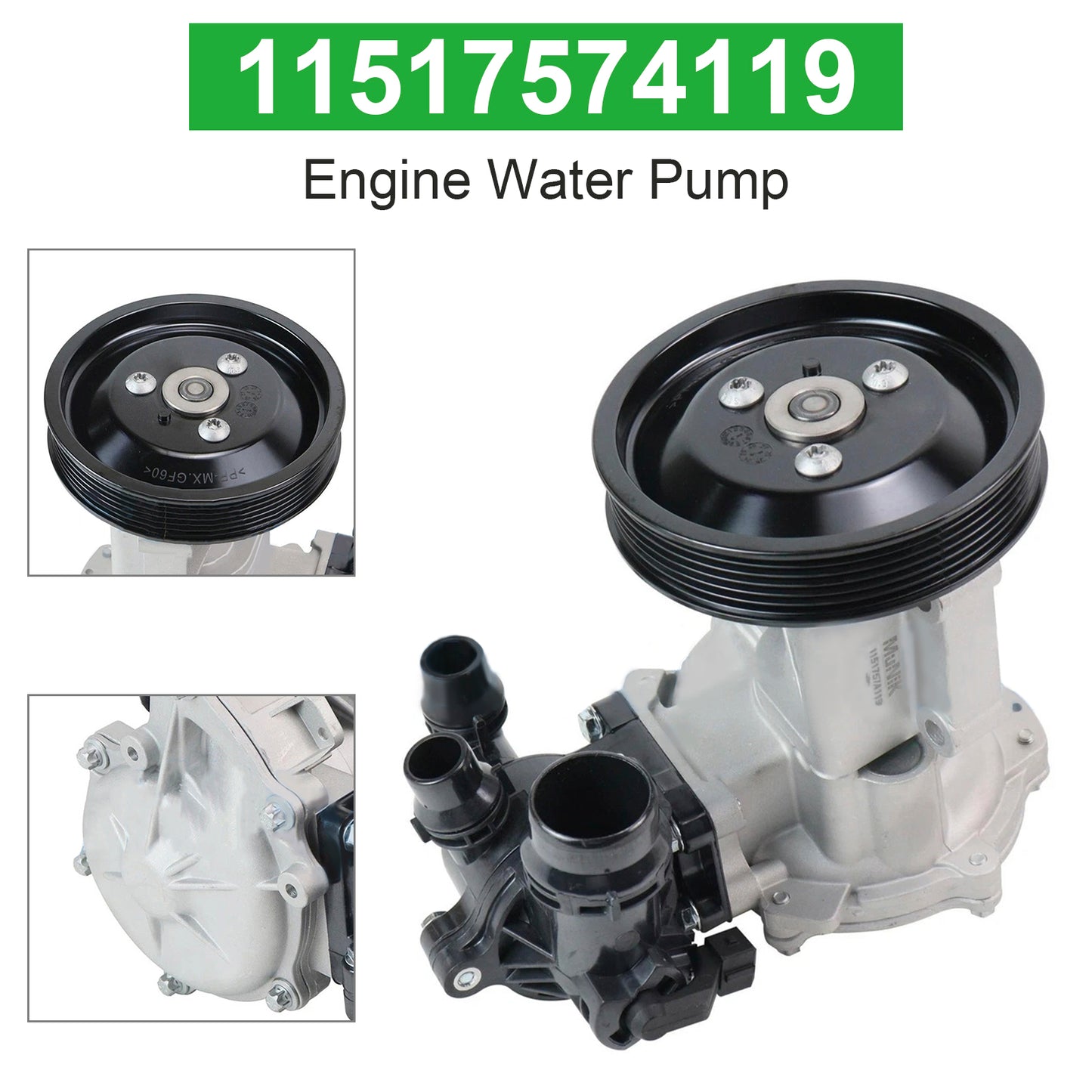2005-2010 BMW E81 120i L4 2.0L N46N Petrol 11517574119 Engine Water Pump
