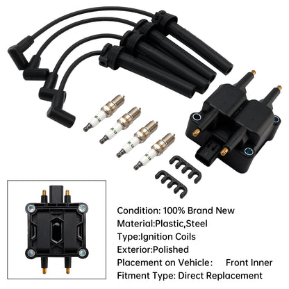 1997-2003 DODGE RAM 3500 PICKUP UF403 UF410 UF-189 Ignition Coil Pack Spark Plug Wire Set