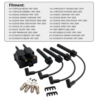 1997-2003 DODGE RAM 3500 PICKUP UF403 UF410 UF-189 Ignition Coil Pack Spark Plug Wire Set