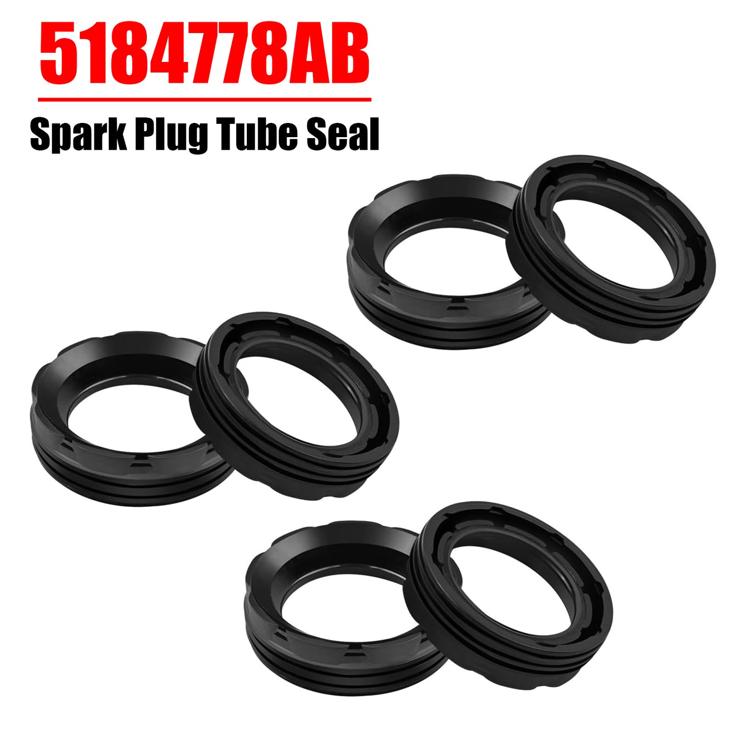 2012-2024 Ram 1500 5184778AB 6Pcs Spark Plug Tube Seal