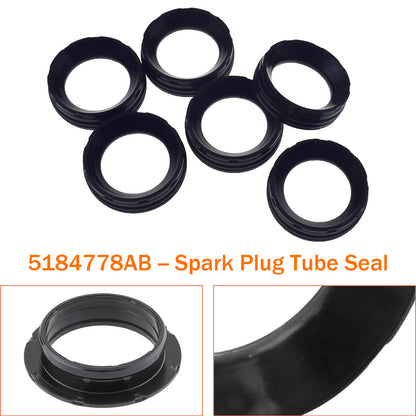2012-2024 Ram 1500 5184778AB 6Pcs Spark Plug Tube Seal
